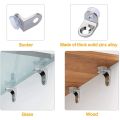 Glass Shelf Bracket with Suction Cup Base Support With Screws Right Angle Fixing Brackets for Kitchen Cabinets Cupboard Pack Of 10, 20 And 50. 