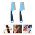 2 Pcs Combs Stainless Steel Fine Tooth for Women Hair Dandruff Picking Tool Metal Man. 