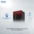 Haier 14 Cu Ft / Digital Inverter / HRF-368 IFRA (Fresher & HCS Technology + Digital Control Panel + Turbo Fan + 4 Temperature Sensors + ABT Technology + Inverter Compressor + Glass Door) Red Colour Refrigerator / 10 Years Warranty. 
