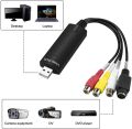 Easycap USB 2.0 Easy Cap Video TV DVD VHS DVR Capture Adapter Easier Cap USB Video Capture Device Support Windows 2000/Win Xp/Win Vista/Win 7/Win 8/ Win 10/ Win 11/ Mac-Book. 