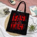 Motivation Tote Bag Strong Quote for Boys Girls Canvas Zipper Daily Use Bags. 