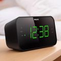 Philips 3000 Series 18cm Digital Clock/FM Radio w/Dual Alarm/LED Display Black. 