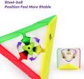 Pyramid Cube 3x3 High Speed Stickerless Triangle Puzzle - Multicolour. 