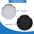 12Pcs Vacuum Cleaner Filter Part 1604896 Replacement for Bissell PowerForce Compact Lightweight Upright 1520&2112 Series. 