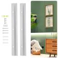 1 Set French Cleat Interlocking Hardwares Kit Metal Z Hanger Bathroom Mirror Hanging Piece Oil Painting Frame for Picture Frames. 