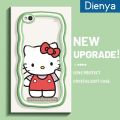 dienya For Redmi 5A Case Cartoon Hello Kitty Pattern Colorful Lovely Cream Wave Border Soft Clear Shockproof Phone Cases Creative Camera Transparent Casing Simple Silicone Protective Cover. 