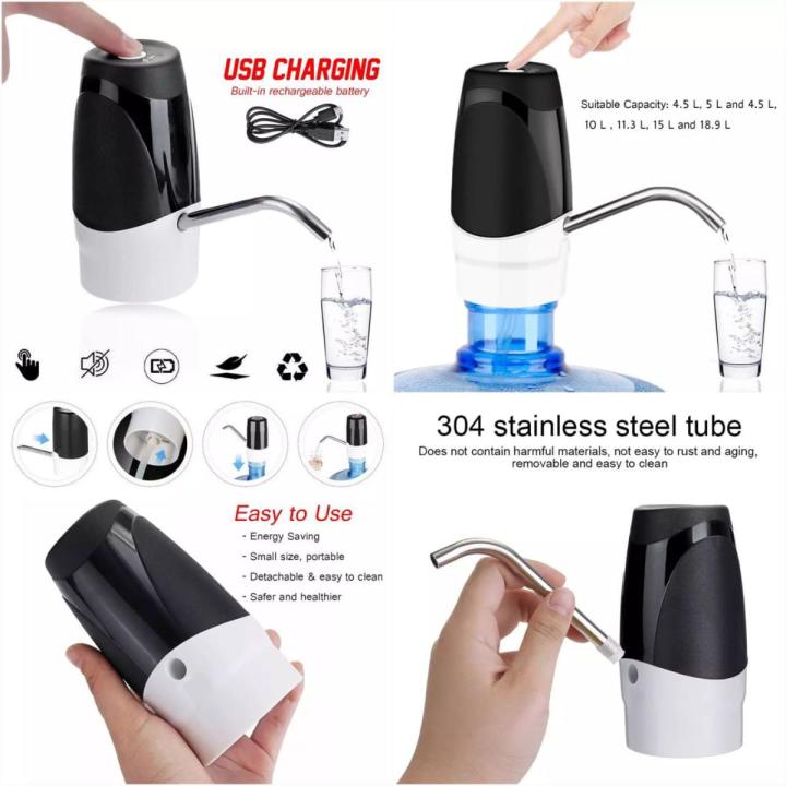 An electric water dispenser's pump the introduction of a new design Automatic Bottle Pump for Drinking Water Smart USB Charging with Rechargeable