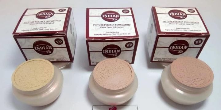 Indian BB 3D Base Foundation Water Proof Oil Control In Handi Shape