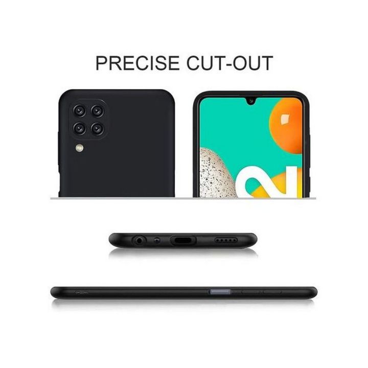 Samsung%20A22%20%20Matte%20Black%20Soft%20Silicon%20Back%20Cover%20-%20Image%205