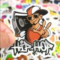 10 Pcs/Pack Hip Hop Rock Graffiti Music Fashion World Cool Waterproof Stickers for Laptop Mobile Car Bike Bicycle Fridge Skateboard PC TV Guitar. 