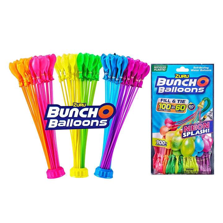 Bunch O Balloons Rapid-Filling, Self-Sealing Water Balloons For Outdoor Summer Fun Game For Kids And Adults
