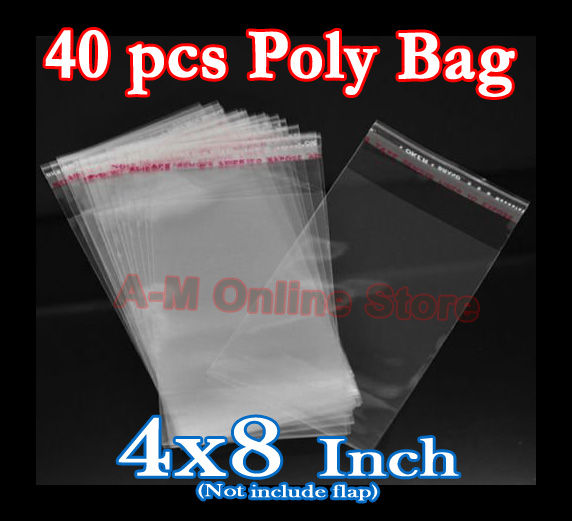 Bundle%20of%2040%20(4%20X%208%20Inch)%20Resealable%20Cellophane/BOPP/OPP%20Cello%20Poly%20Transparent%20Plastic%20Bags%20For%20Storage%20Self%20Adhesive%20Polythene%20Peel%20+%20Seal%20Bags%20For%20Packing,%20Chamak%20Theli.%20-%20Image%202