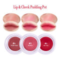 Lip Cheek Blurry Pudding Pot | Blushed Moment - Baby | Makeup Blush, Buildable Lightweight, Multi-Use Soft Matte Finish | 5g. 