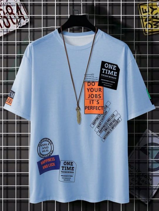 Writting Printed T shirt For Men/women Summer Collection Soft jersy o neck hlf seleves t shirt