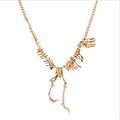 Popular Necklace Fashion  jewelry  Gothic Tyrannosaurus Rex Skeleton Dinosaur Bone Pendant Necklace. 