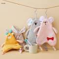 Hanging Hand Towels Cute Kids Hand Towels Reusable Animal Shaped Dish Towels Hand Towels with Hanging Loops for Toilet Kitchen Kid Children. 