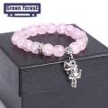 Green forest Energy Bead Bracelet High Elasticity Ice Crack Korean Style Bracelet. 