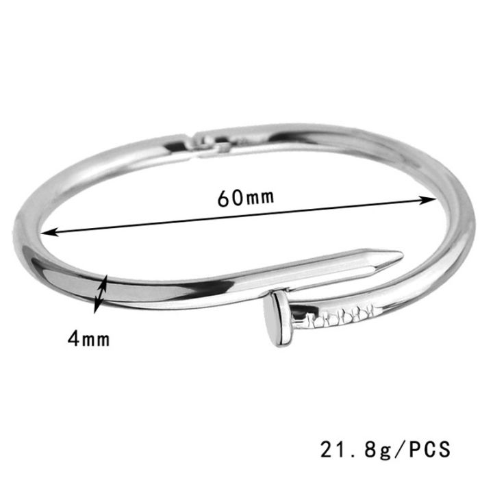 Beautiful Elegant Trendy Shiny Branded Love Nail Bracelet Bangle Kara For Women Girls Fashion Jewelry