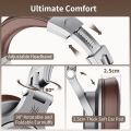 OneOdio A71 Wired Over Ear Headphones, Studio Headphones with SharePort, Professional Adapter-Free Monitor Recording & Mixing Headphones with Stereo Sound for Electric Drum Piano Guitar Amp (Silver). 
