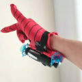 Superhero Spiderman Wrist Launcher Toy & Action Figure Set, Amazing Spider Web Launcher Role Play Toy For Kids Super Hero Flying Disk Shot_ Toys and Costume Gloves For Baby Boy Spider Man Toys. 