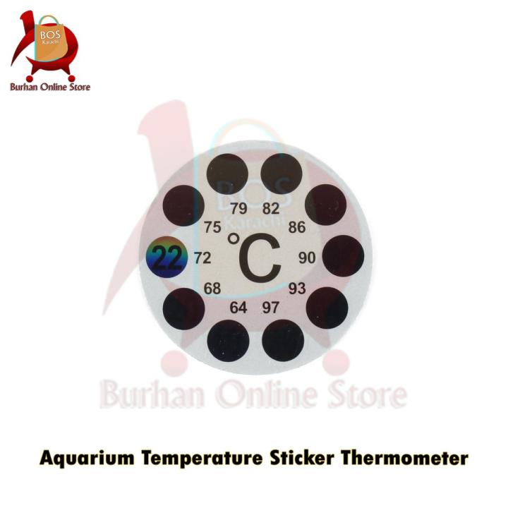 Aquarium Temperature Thermometer Sticker