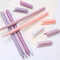 6Pcs/Set Cute Morandi Gel Pen Set Student Penel Pen Retro 0.5mm Black Signature Pen Solid Color School Office Supply Stationery. 