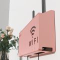 Wall-mounted router box Office Media Decor Console Wifi Wifi box Wireless storage boxes Rack Bracket Hangings Wall Shelf. 