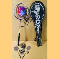 Rox - Pro Badminton Racket With Free Shuttle ZK Janjua Sports for Girls Kids Young Adults Good Quality Tennis. 