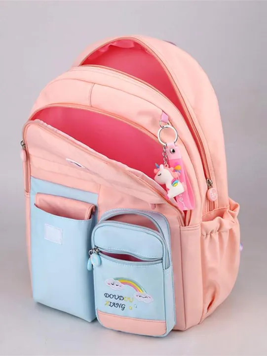 Rabify%20Korean%20Girls%20Style%20Multi-Pockets%20Premium%20Trendy%20School%20Bag%20Backpack%20for%20School%20Girls%20Primary%20Section%20School%20Bag%20for%20Girls%20-%20Image%203