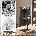 Dual Monitor Stand - Vertical Stack Screen Free-Standing Monitor Riser Fits Two 13 to 34 Inch Screen with Swivel, Tilt, Height Adjustable, Holds One (1) Screen up to 20kg HT05B-002P. 