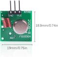 433 Mhz Transmitter + Receiver Kit High Frequency Super Regenerative Transceiver Module for Burglar Alarm (433MHz). 