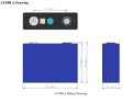EVE 3.2V 100Ah LF100LA LiFePO4 Battery Lithium Iron Phosphate Cell for E-Car Electric. 