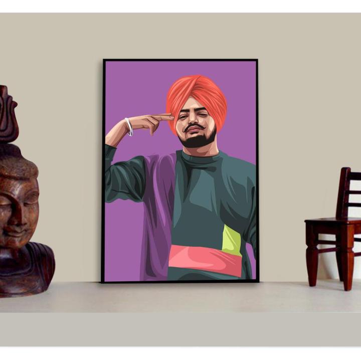 Sidhu Moose Wala Photo Frame for Fans Amazing Singer Gift