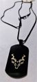 Black Chain Markhor Black Card Necklace/Lockets/Choker/Pendent for Boys & Girls. 