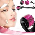 Derma Roller 0.1mm with hard acrylic box 540 Micro Needle for Hair Growth and Facial Skin Therapy| Skin Care Beauty Tool for Anti-Aging Skin Repair, Anti Wrinkles Stretch, and Acne Scars Removal for Men and Women, Derma Roller for Hair Growth - Derma Roll. 