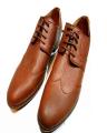 Dark Brown Synthetic Leather Formal Shoes for Men. 