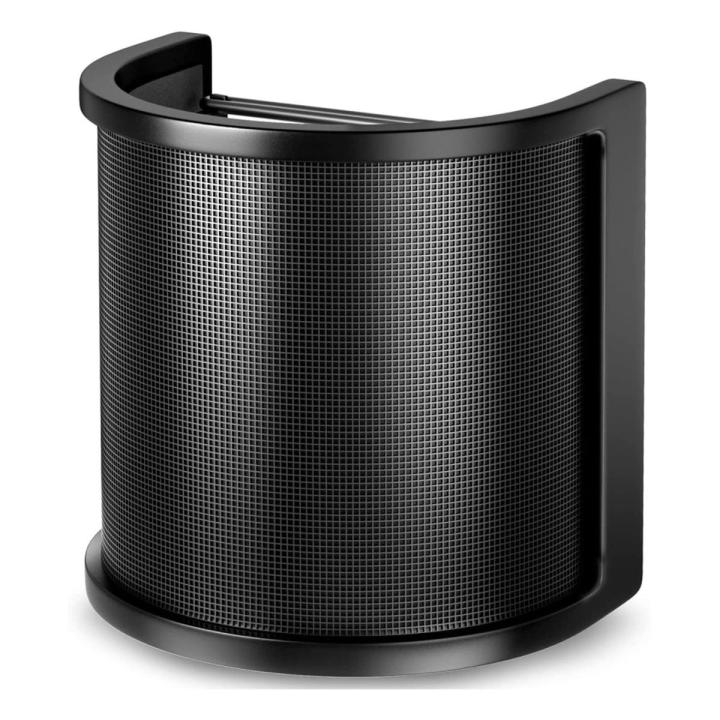 【HOT】 Universal Microphone Pop Filter Condenser Microphone PC Studio Recording Metal Windscreen For Mic Pop Screen