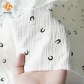 135X50cm Crescent Crepe Double-Layer 100% Cotton Fabric, Making Soft Baby Clothes DIY Clothing Fabric. 