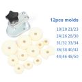 13-Piece Watch Case Press Dies Watch Crystal Front Back Case Cover Screw Press Presser Close Watchmakers Repair Kit. 