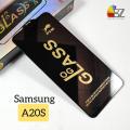 Samsung A20S - Oleophobic coated OG Gorilla Glass - Most Premium Quality - Full Coverage Tempered Glass - Extra Smooth touch - With Cleaning Wipes. 