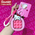 Dimpleedo 2023 Sanrio Kurome Kneading Decompression Keychain Women's Exquisite School Bag Pendant Key Chain Pendant. 
