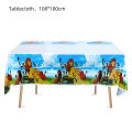Lion King Theme Table Cover - 108 cm By 180 cm - Table Cover - Yellow Color - Unisex Theme. 