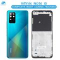 Infinix Note 8 Housing Middle Frame With Side Button and Camera Lens Complete Body Casing Replacement For Note 8 - Green. 