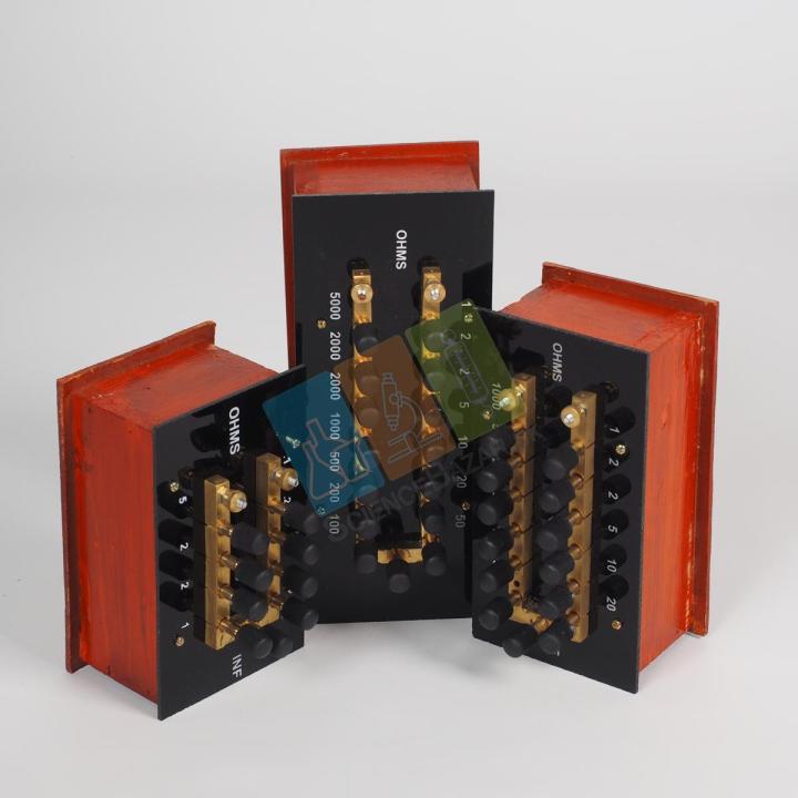 Resistance Box 10000 Ohms Plug Key Resistance  box Physics  Lab Equipment