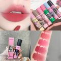 Cappuvini Long-Lasting Waterproof Non-stick Cup Lipstick Matte Velvet Mist Mousse Lipsticks Natural Korean Lip Mud Makeup Cosmetic Moisturzing Smooth Liquid Lip Tint. 