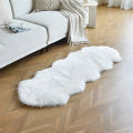 Faux Sheepskin Rug Ivory White Sheep Foot Door Mat Rug 2ft x 3ft. 
