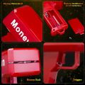 Money Rain Gun Machine - Rain Money Gun Paper Playing Spary Money Toy, Prop Money machine with 100 Pcs Play Money Cash. 