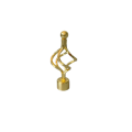 Curtain Rod End – Beautiful Finials – Elegance & Twisted Design - Pack of 2. 