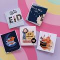 Eid ul Azha Mubarak Mini Cards - Pack of 5 - Size (5 x 5) cm. 