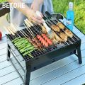 FOLDING Barbecue Grill, BBQ / BAR B Q Portable Grill - BLACK. 